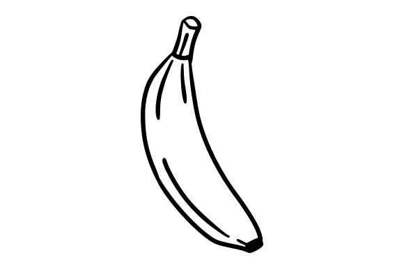 Banana Silhouette Graphics for Modern Editorial Design