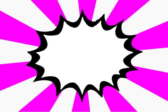 Comic Flag with Halftone Effect Graphics