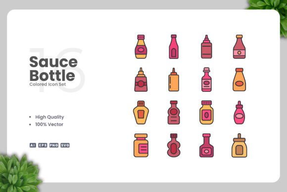 Sauce Bottle Graphics for Crafters