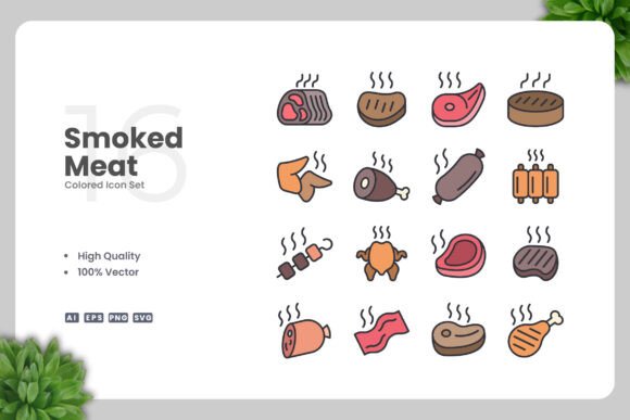 Smoked Meat Colored Graphics