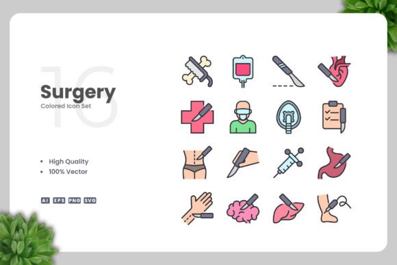 Surgery Colored Graphics